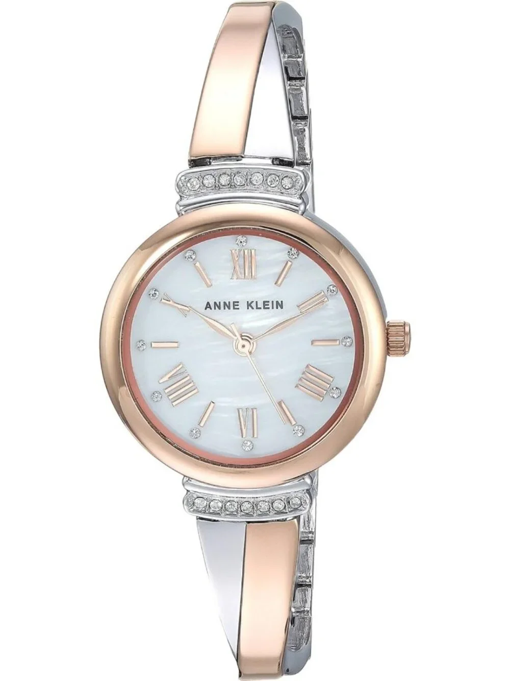 Elegant Crystal Accented Bangle Watch Set for Women - Stylish & Versatile